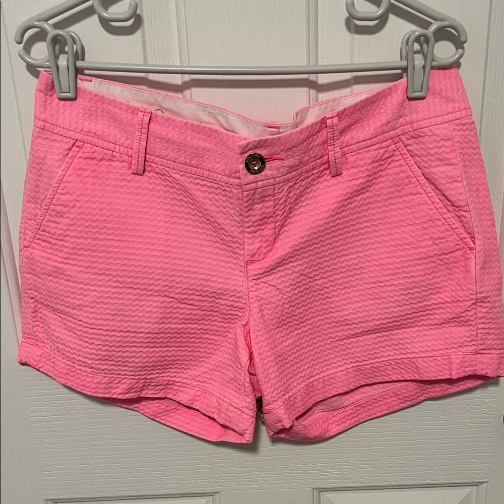Lilly Pulitzer Vibrant Pink Textured Shorts